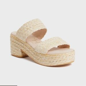 Rattan platform sandals Coconuts Beach by Matisse size 7